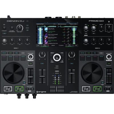 Denon DJ PRIME GO Standalone DJ Console with 7-Inch Touchscreen and WiFi Streaming