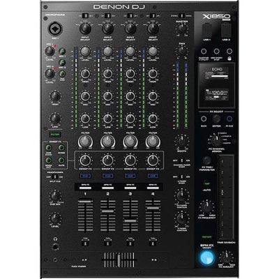 Denon DJ X1850 PRIME 4-Channel Professional DJ Mixer with Smart Hub