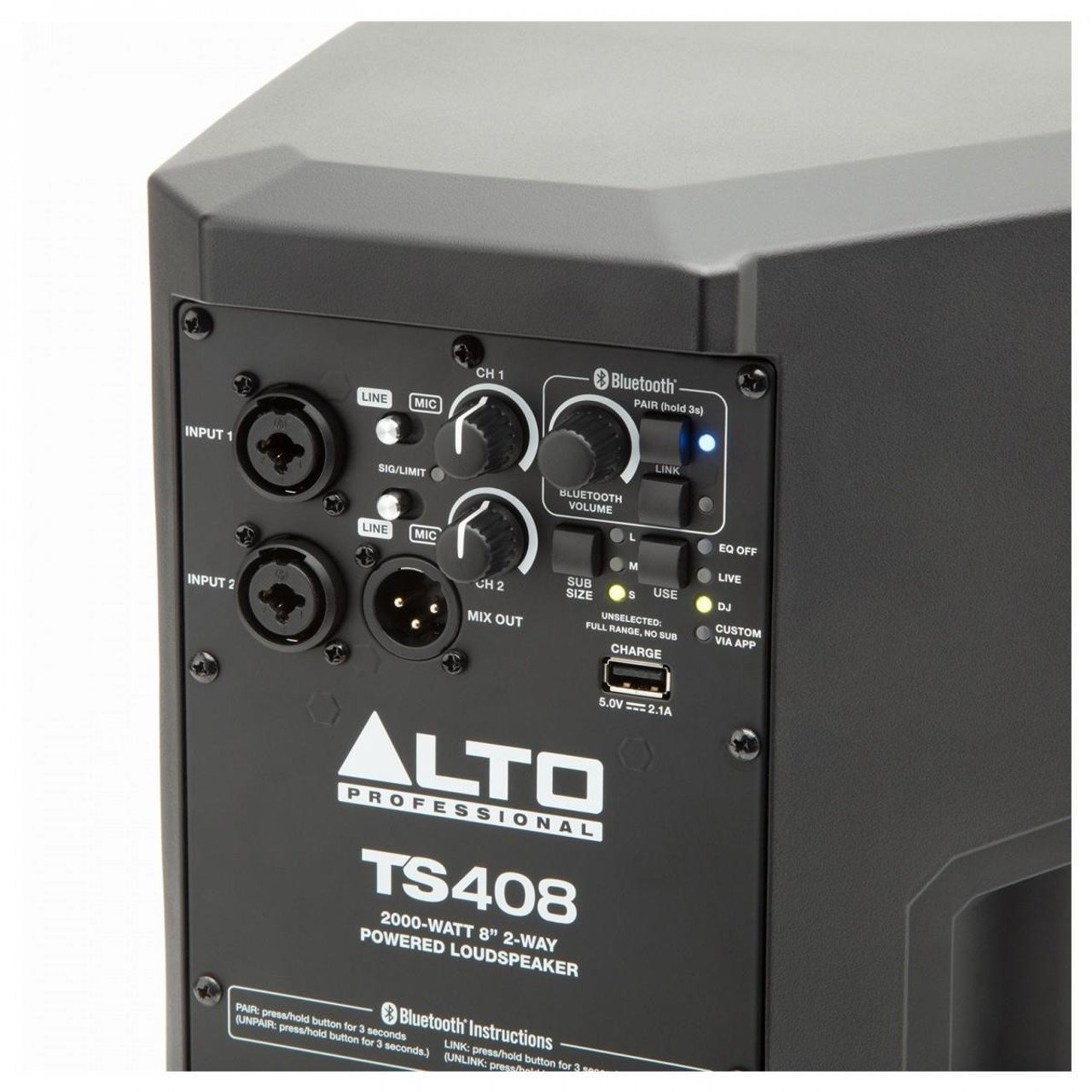 Alto Professional TS408 Active 8" PA Speaker 2000W Peak with DSP & Bluetooth - Image 4