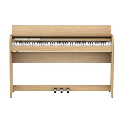 Roland F701 88-Key Digital Piano with Stand, Bluetooth, PHA-4 Keyboard (Light Oak)