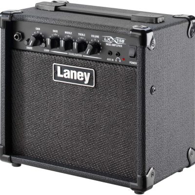 Laney Bass Combo Amplifier LX15B 15W 2x5 Drivers with Compressor & Aux