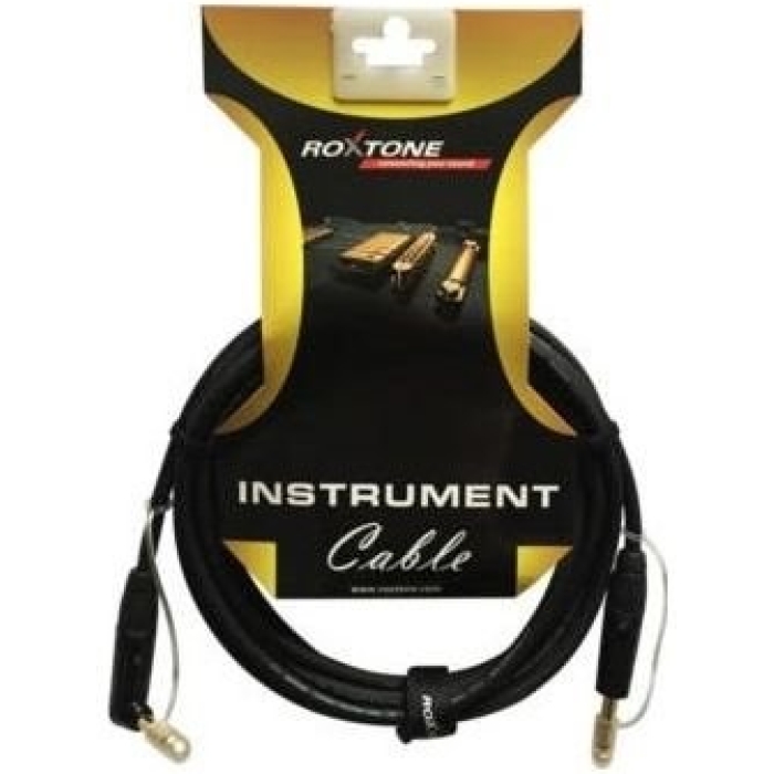 RoxTone Instrument Cable GGJJ110L3 3M Mono Gold Connectors