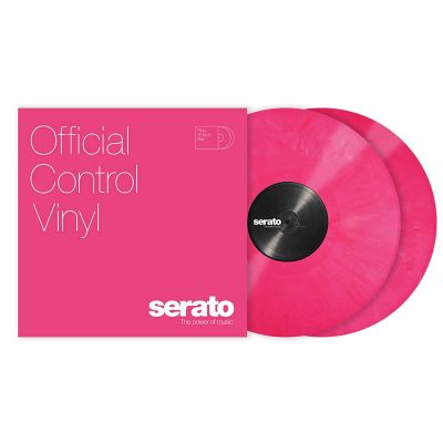 Serato 12" Performance Series Control Vinyl Pink Pair for DJ Turntables
