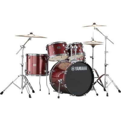 Yamaha Rydeen Drum Kit RDP0F5 with 6-Ply Poplar Shells in Burgundy Glitter