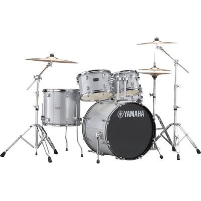 Yamaha Rydeen RDP0F5 Acoustic Drum Set Silver Glitter for Beginners