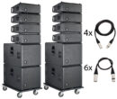 D.A.S. Audio EVENT Powered Line-Array Bundle — 8× EVENT-26A Tops + 4× EVENT-115A Subs with Dollies & Joining Plates