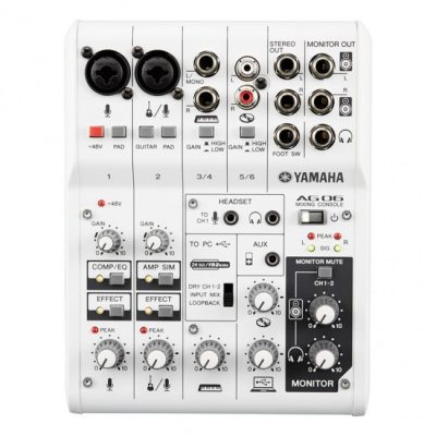 Yamaha Ag06 6-Channel Mixing Console