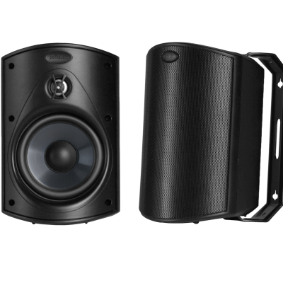 Polk Audio ATRIUM4BK Outdoor Speakers with 4.5″ Drivers – Black (Pair)