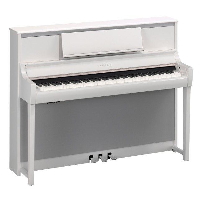 Yamaha Clavinova Csp-295 Pwh Digital Piano With Bench - Polished White - Image 2