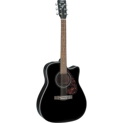 Yamaha Fx370C Bl Acoustic Electric Guitar-Black