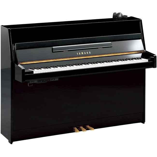 Yamaha Ju109 Sc3 Upright Silent Piano Pe - Polished Ebony