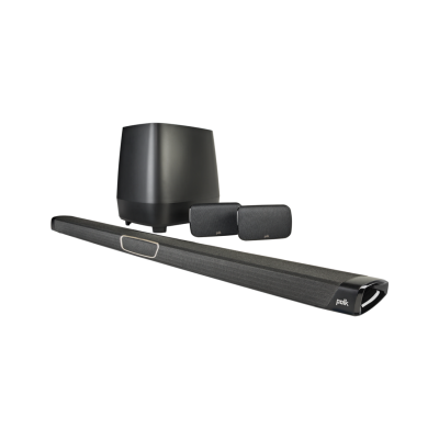 Polk Audio MAGMAXSR High-Performance Dolby 5.1 Sound Bar System – Black