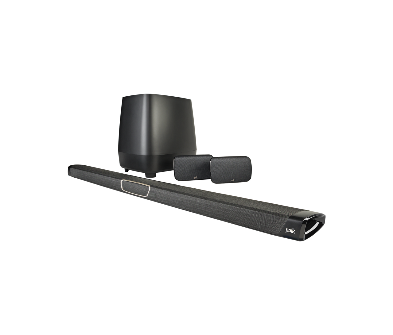 Polk Audio MAGMAXSR High-Performance Dolby 5.1 Sound Bar System – Black