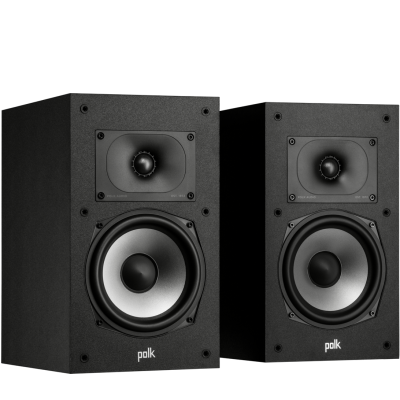 Polk Audio Monitor MXT20BK High-Resolution 2-Way Bookshelf Speakers – Black (Pair)