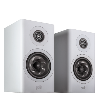 Polk Audio Reserve R100WT 2- Way Bookshelf Speakers – White (Pair)
