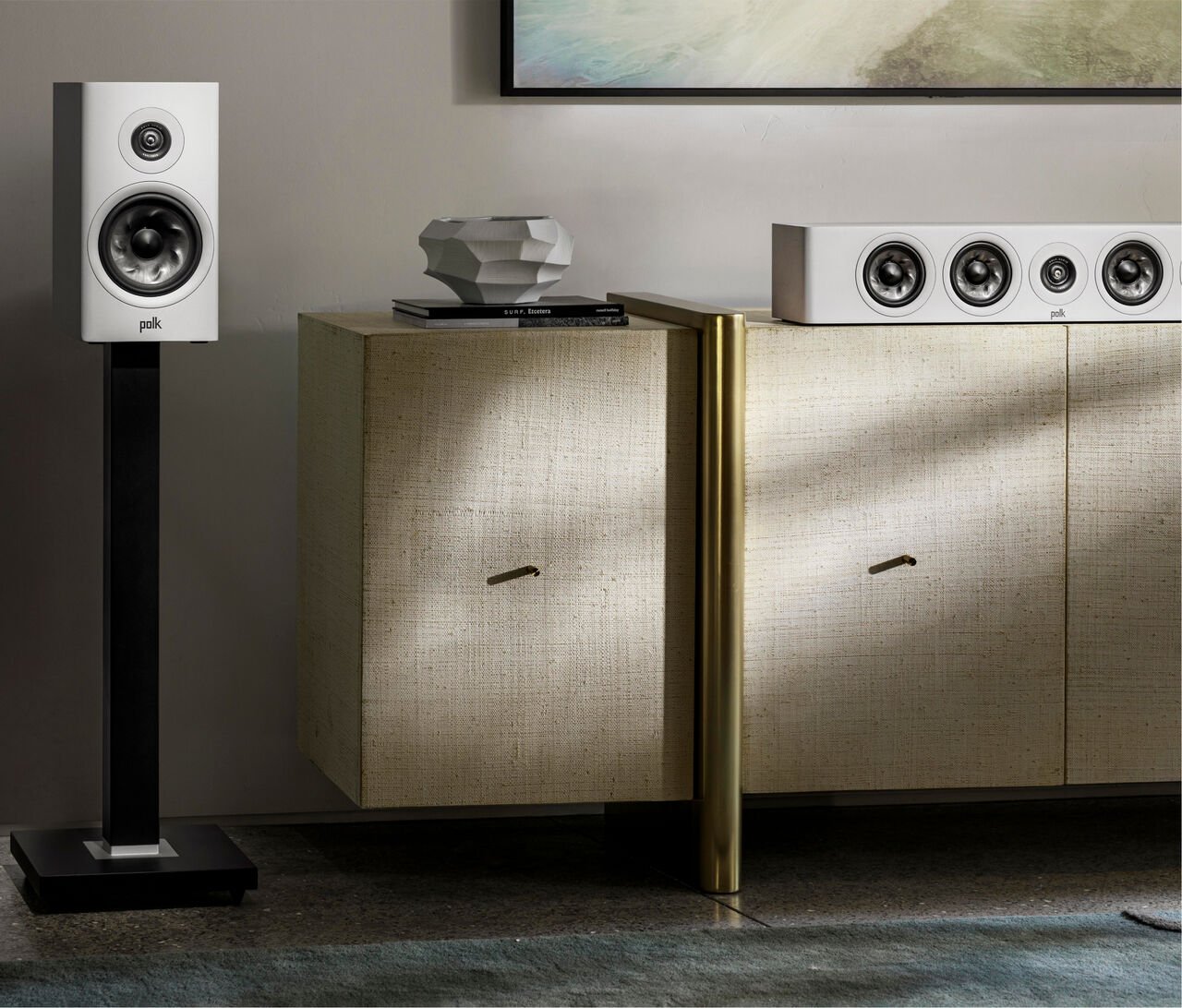 Polk Audio Reserve R350SYSWT 2.5-Way Slim Centre Speaker – White - Image 2