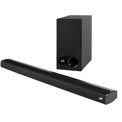 Polk Audio SIGNAS2 Sound Bar with wireless Subwoofer – Black