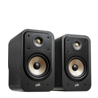Polk Audio SIGS20ELBK Signature Elite Bookshelf Speakers – Black (Pair)