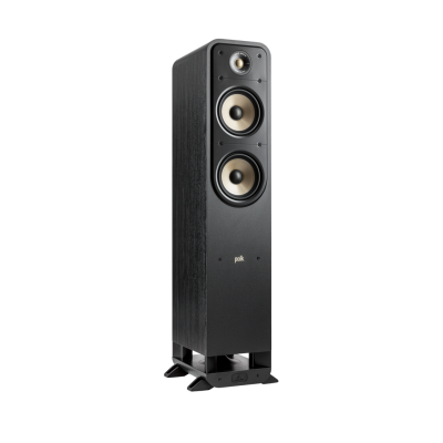 Polk Audio SIGS55ELBK Signature Elite High-quality Floor-Standing Tower Speaker – Black (Single)