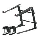 Odyssey USA Black Laptop/Gear L Stand With Table/Case Clamps